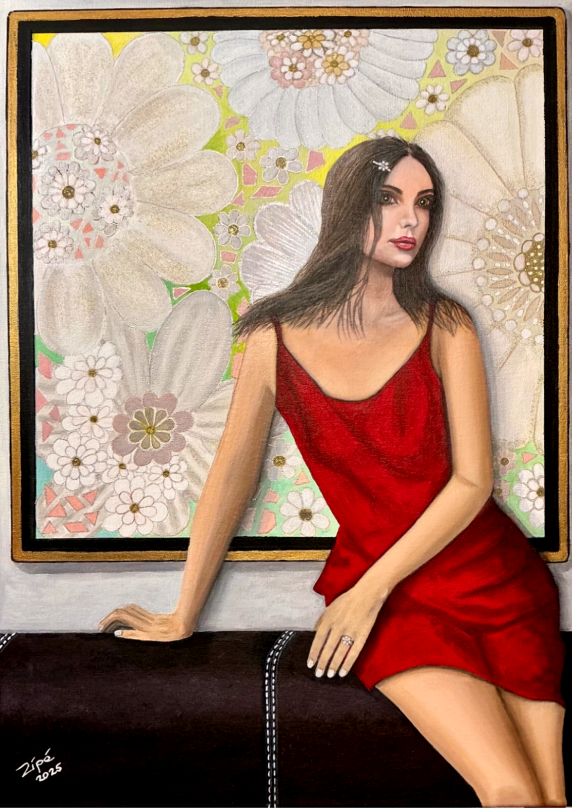 Lady in red